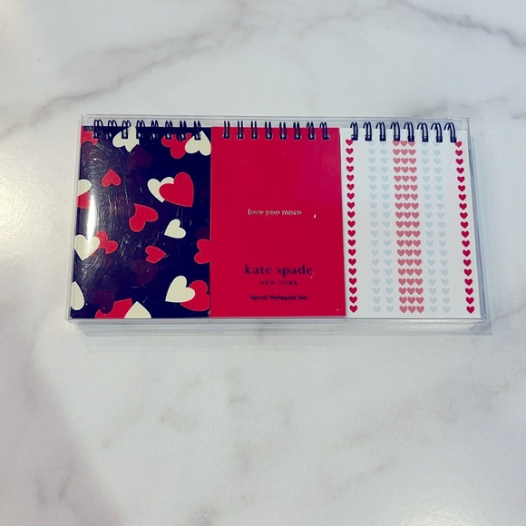 NWT Kate Spade “ Love You More” Spiral Notepad Set - Picture 2 of 4